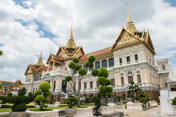 Fototapeta na wymiar Royal palace of Thailand ,located in the same area as Wat Phra Kaew