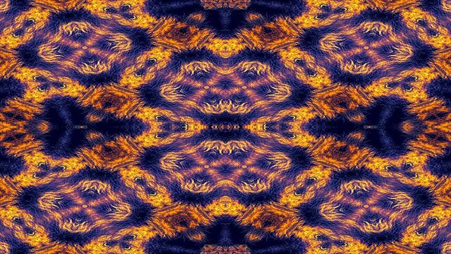 Abstract background tribal animation based on leopard pattern. Beautiful pattern based on the Nature, seamless loop.