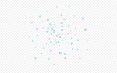 Holographic Circle Flying Transparent Background. 