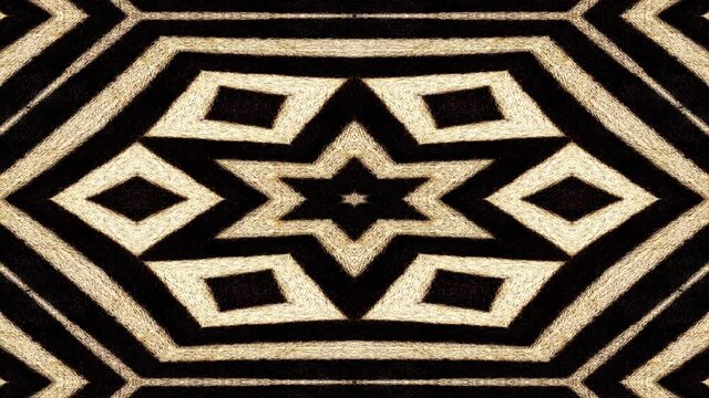 Abstract background tribal animation based on zebra stripes pattern. Beautiful pattern based on the Nature, seamless loop.