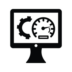 SEO Performance icon / black color