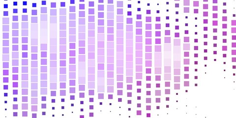Light Purple vector texture in rectangular style. Abstract gradient illustration with rectangles. Template for cellphones.