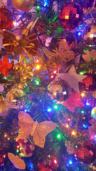 background with christmas decorations