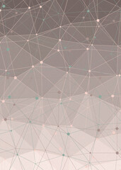 Blush Pink color Abstract color Low-Polygones Generative Art background illustration