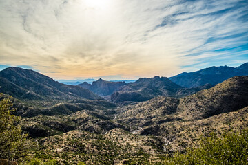 Fototapeta na wymiar Beautiful Tucson Arizona desert landscapes