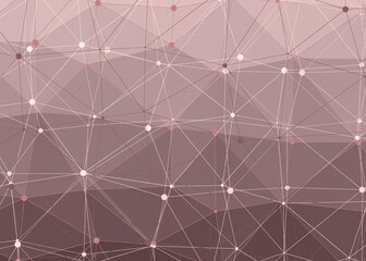 Dusty Rose color Abstract color Low-Polygones Generative Art background illustration