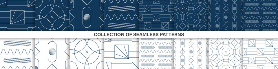 Pattern background. Abstract background. Seamless geometric patterns. Vector illustration