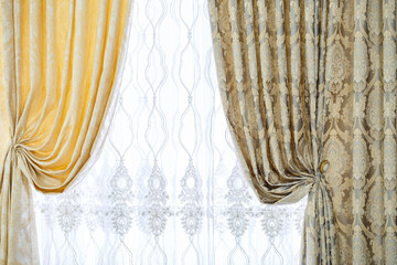 Window curtains, vintage curtains for the apartment