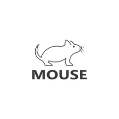 Mouse animal  logo icon vector