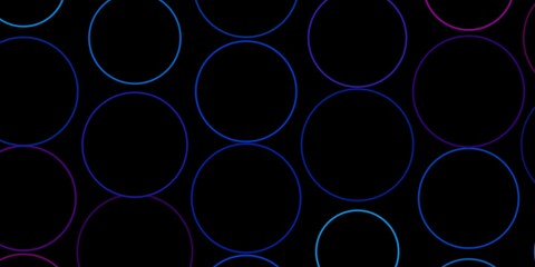 Dark Blue, Red vector template with circles. Abstract decorative design in gradient style with bubbles. Pattern for wallpapers, curtains.