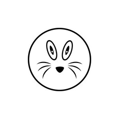 Mouse animal  logo icon vector