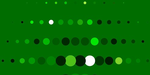 Dark Green, Yellow vector texture with disks. Modern abstract illustration with colorful circle shapes. Design for your commercials.