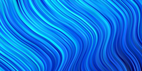 Dark BLUE vector background with wry lines. Colorful illustration, which consists of curves. Pattern for ads, commercials.