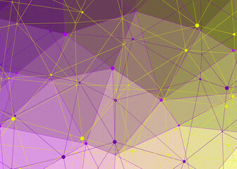 Obraz premium Absinthe color Abstract color Low-Polygones Generative Art background illustration