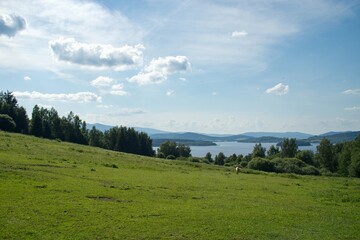 landscape with sky and clouds