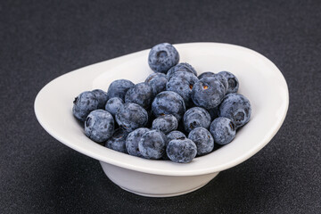 Sweet fresh juicy blueberries heap