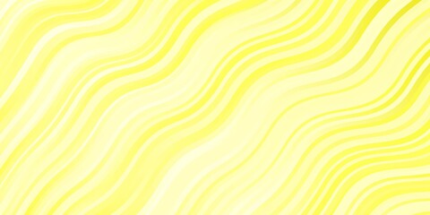Light Yellow vector layout with wry lines. Bright sample with colorful bent lines, shapes. Pattern for business booklets, leaflets