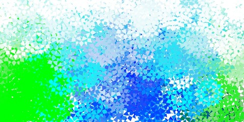 Light blue vector backdrop with lines, triangles.