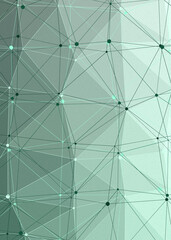 Obraz premium Spruce color Abstract color Low-Polygones Generative Art background illustration