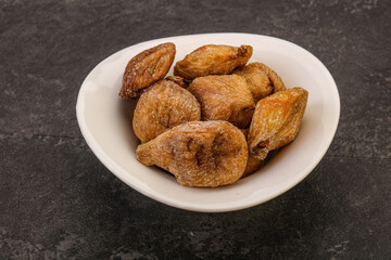Dry sweet fig fruit heap