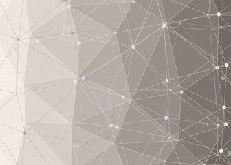 Champagne Pink color Abstract color Low-Polygones Generative Art background illustration