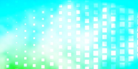 Light Blue, Green vector background with rectangles. Abstract gradient illustration with rectangles. Pattern for busines booklets, leaflets