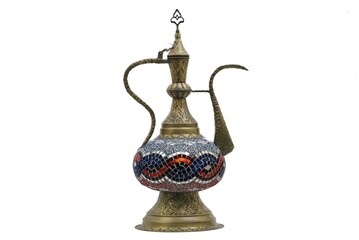 ottoman tile embroidered pitcher lamp