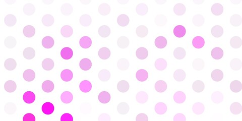 Fototapeta na wymiar Light pink, yellow vector texture with disks.