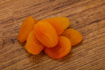 Sweet tasty dried apricot heap