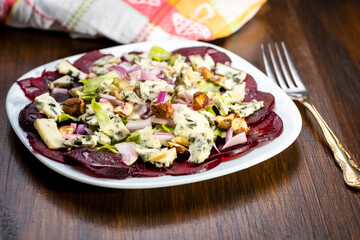 carpaccio of baked beetroot