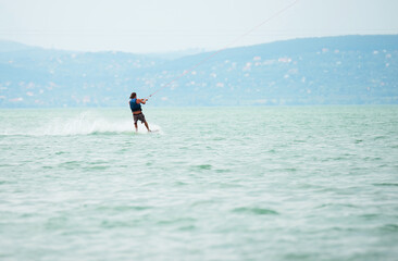 Water sports at Balaton Lake, Hungary, Europe