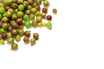 Gooseberry isolated on white background.