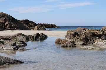 Beach and rocks, Benbecula, Outer Hebrides, Scotland
