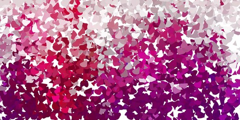 Obraz premium Light purple vector background with random forms.