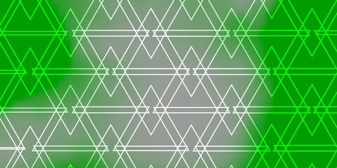 Light Green vector template with lines, triangles. Smart design in abstract style with gradient triangles. Pattern for booklets, leaflets