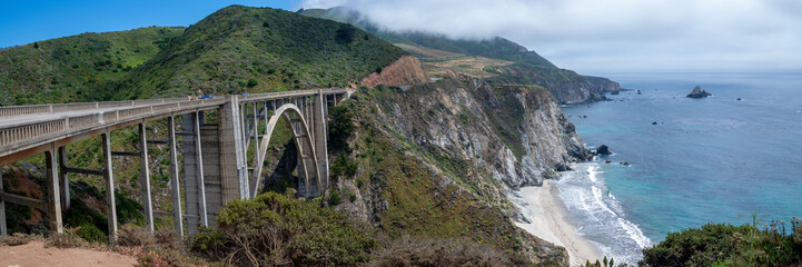 Traveling down the California Pacific Coast Highway to Big Sur