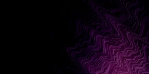 Dark Purple vector background with lines. Brand new colorful illustration with bent lines. Pattern for websites, landing pages.