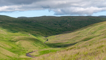 landscape with hills