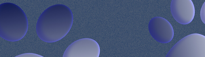 Dark blue grainy background with white ovals on it