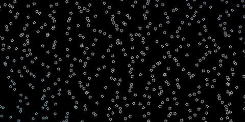 Dark Pink, Blue vector template with neon stars. Colorful illustration in abstract style with gradient stars. Pattern for wrapping gifts.