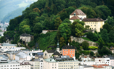 Fototapeta na wymiar Old city of Salzburg, Austria, Europe