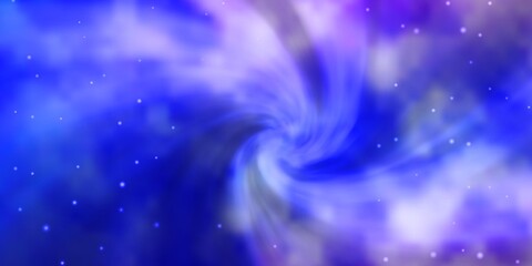 Light Pink, Blue vector texture with beautiful stars. Blur decorative design in simple style with stars. Pattern for new year ad, booklets.