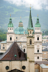 Architecture of the historic city of Salzburg, Salzburger Land, Austria