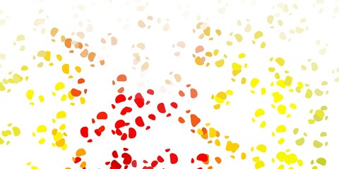 Light green, red vector pattern with abstract shapes.