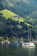 Fototapeta na wymiar Zeller Lake, Zell am See, Austria, Europe