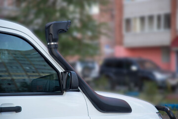 Snorkel for the car to overcome water obstacles.