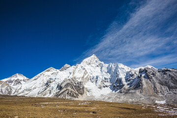 View of the Nirekha, Everest, Lobuche. Nepal