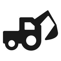 Obraz premium Construction excavator icon.
