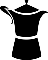 Black Illustrative Design "Cuben Cafetera"