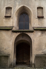 Fototapeta na wymiar old church entrance 